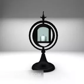 European Candlestick Lamp Furniture 3d model