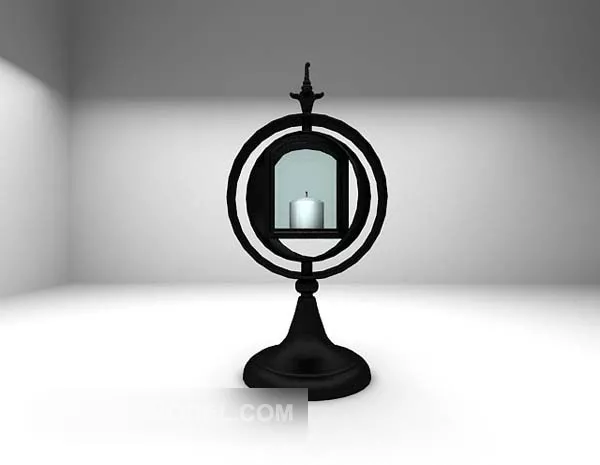European Candlestick Lamp Furniture 3d model European Candlestick Lamp Furniture 3d model