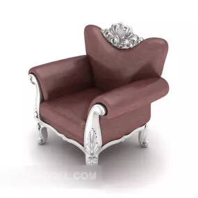 European Carved Sofa 3d model