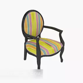 European Vintage Casual Chair 3d model