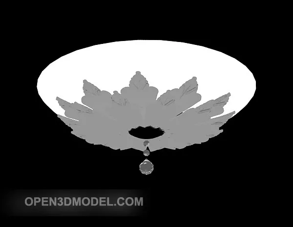European Ceiling Lamp 3d model European Ceiling Lamp 3d model