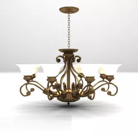 Classic European Chandelier Furniture V1 3d model