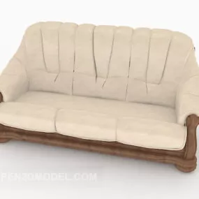 European Classic Multiplayer Sofa 3d model