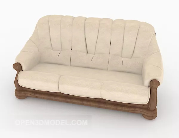 European Classic Multiplayer Sofa 3d model European Classic Multiplayer Sofa 3d model
