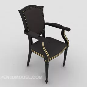 European Classic Single Chair 3d model