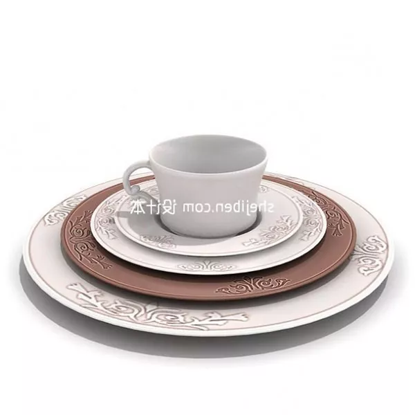 Double Tea Box 3d model
