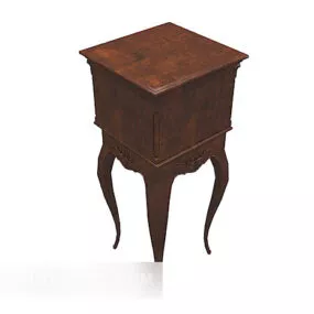 European Classical Side Table 3d model