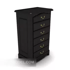 European Classical Traditional Side Cabinet 3d model