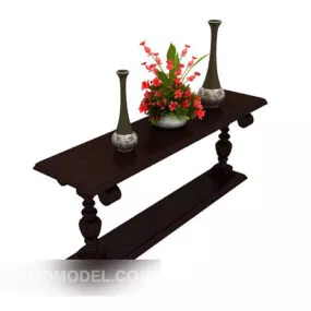 European Vintage Classical Traditional Side Table 3d model