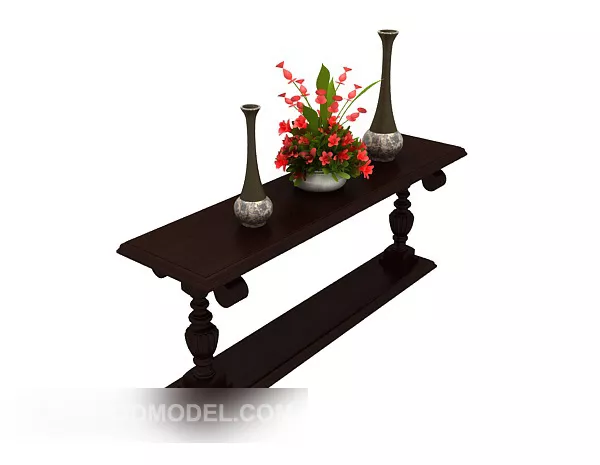 European Vintage Classical Traditional Side Table 3d model European Vintage Classical Traditional Side Table 3d model