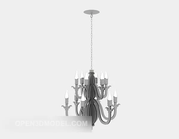 Ceiling Lamp Antique Wire Hanger 3d model