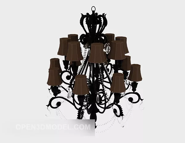 European Common Home Chandelier 3d model European Common Home Chandelier 3d model