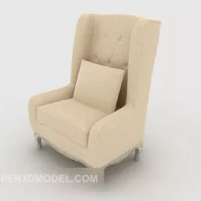 European Common Single Sofa 3d model