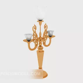 European Common Table Lamp 3d model
