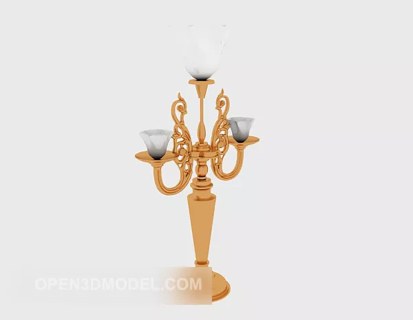 European Common Table Lamp 3d model European Common Table Lamp 3d model