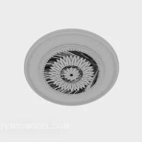 European Ceiling Plaster Component 3d model
