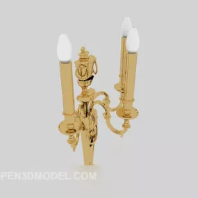 European Craft Home Wall Lamp 3d model