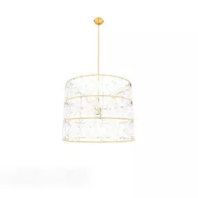 European Craft Living Room Chandelier 3d model