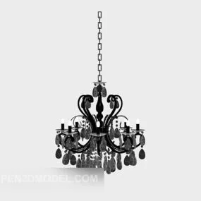 European Crystal Chandelier Furniture 3d model