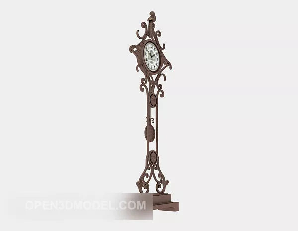 Large Circle Wall Clock 3d model