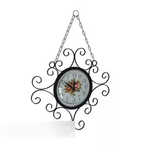 European Decorative Clock 3d model