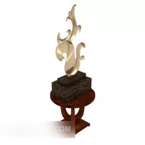 European Decorative Decoration Side Table 3d model