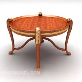 European Wooden Decorative Frame 3d model