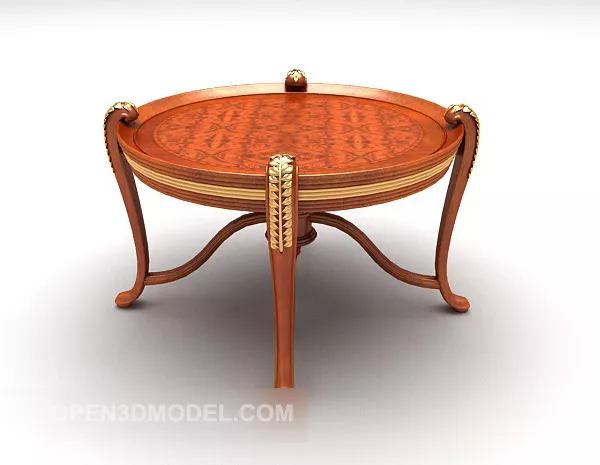 European Wooden Decorative Frame 3d model European Wooden Decorative Frame 3d model