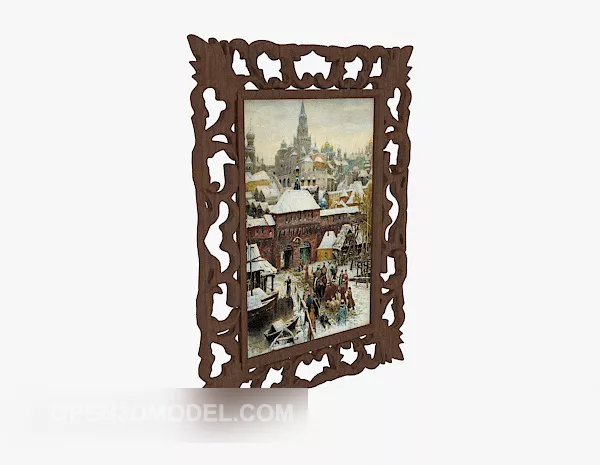 European Decorative Hanging Painting 3d model European Decorative Hanging Painting 3d model