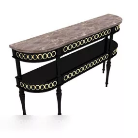 European Double-decker Table 3d model