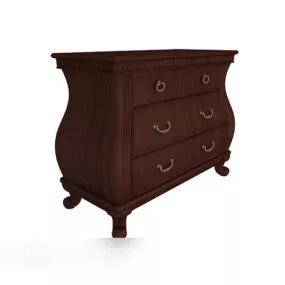 European Drawer Home Side Cabinet 3d model