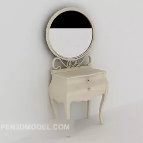 European Dressing Table 3d model