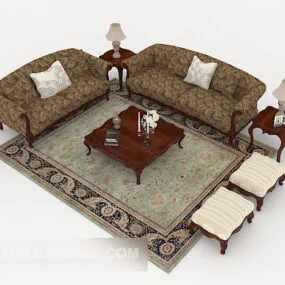 European Antique Combination Sofa 3d model