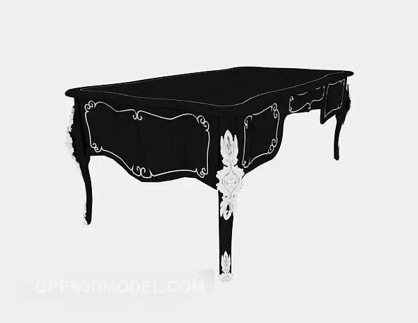 European Elegant Desk 3d model European Elegant Desk 3d model