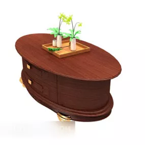European Vintage Elliptical Edge Cabinet 3d model