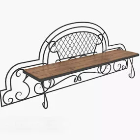 European Exquisite Casual Bench 3d model