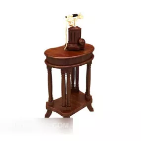European Exquisite Retro Side Table 3d model
