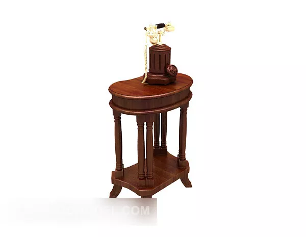 European Exquisite Retro Side Table 3d model European Exquisite Retro Side Table 3d model