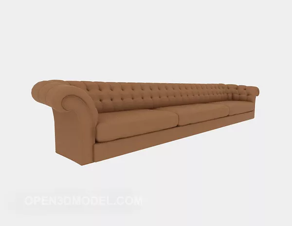 European Family Multi-seaters Sofa 3d model European Family Multi-seaters Sofa 3d model