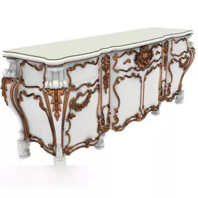 European Vintage Fancy Room Cabinet 3d model
