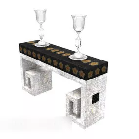 European Vintage Feature Side Table 3d model