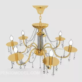 European Fine Crystal Chandelier 3d model
