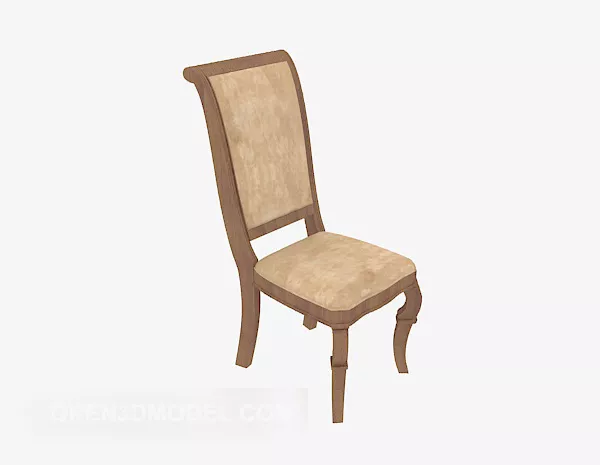 European Fine High-back Chair 3d model European Fine High-back Chair 3d model