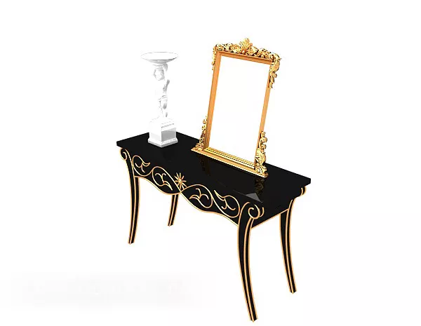 European Vintage Fine Lace Table 3d model European Vintage Fine Lace Table 3d model