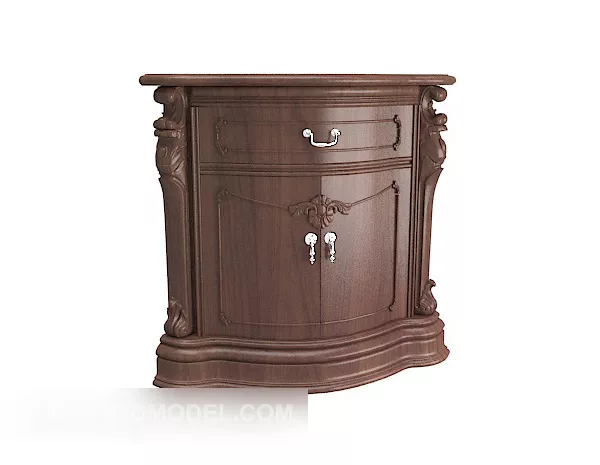 Red Locker Wall Mount 3d model