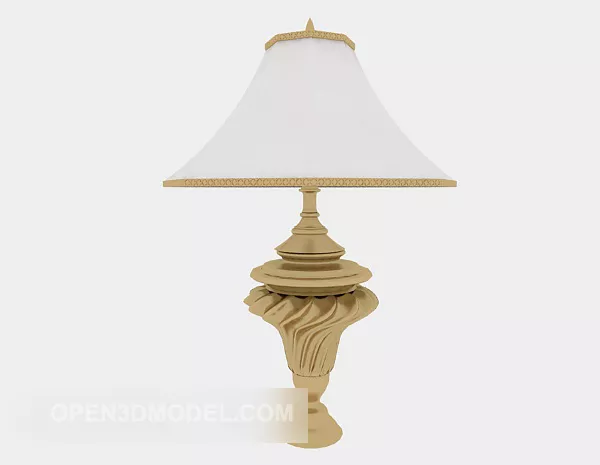 European Fine Table Lamp Furniture 3d model European Fine Table Lamp Furniture 3d model