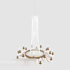 European Fresh Crystal Chandelier 3d model