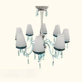European Fresh Style Chandelier 3d model