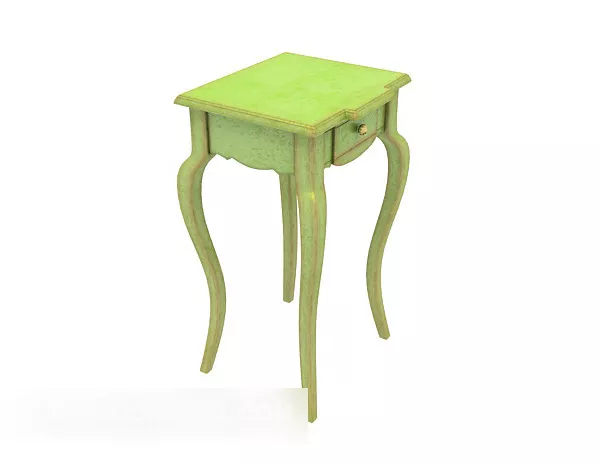 European Vintage Fresh Style Side Table 3d model European Vintage Fresh Style Side Table 3d model