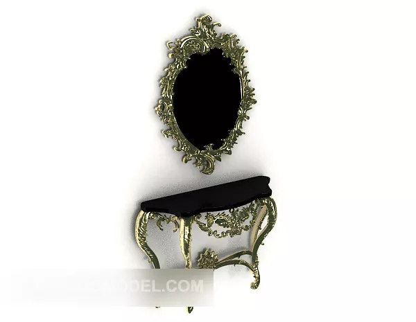 Modern Square Mirror Ikea 3d model